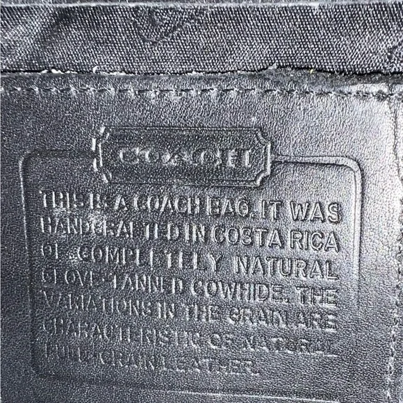 Coach Vintage Elegant Black Leather Shoulder Bag - Picture 7 of 16